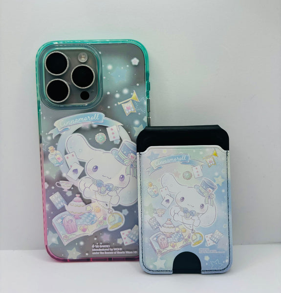 【門市發售】玉桂狗 Cinnamoroll 漸變磁吸殼➕卡套 （iPhone 14-15系列）